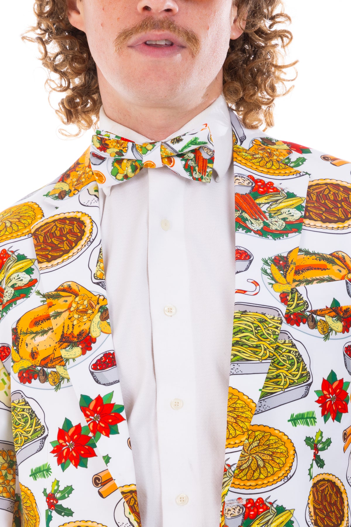 The Spread | White Thanksgiving Bow Tie - Shinesty