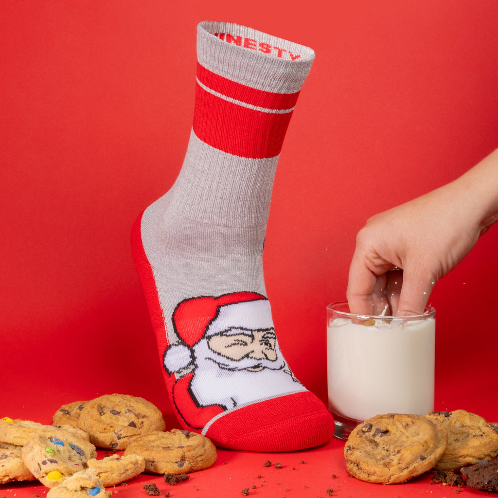 The Stocking | Santa Claus Heel Hammock™ Crew Socks - Shinesty