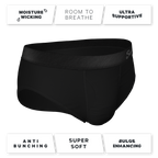 The Threat Level Midnight | Black Ball Hammock® Pouch Underwear Briefs 3 Pack - Shinesty