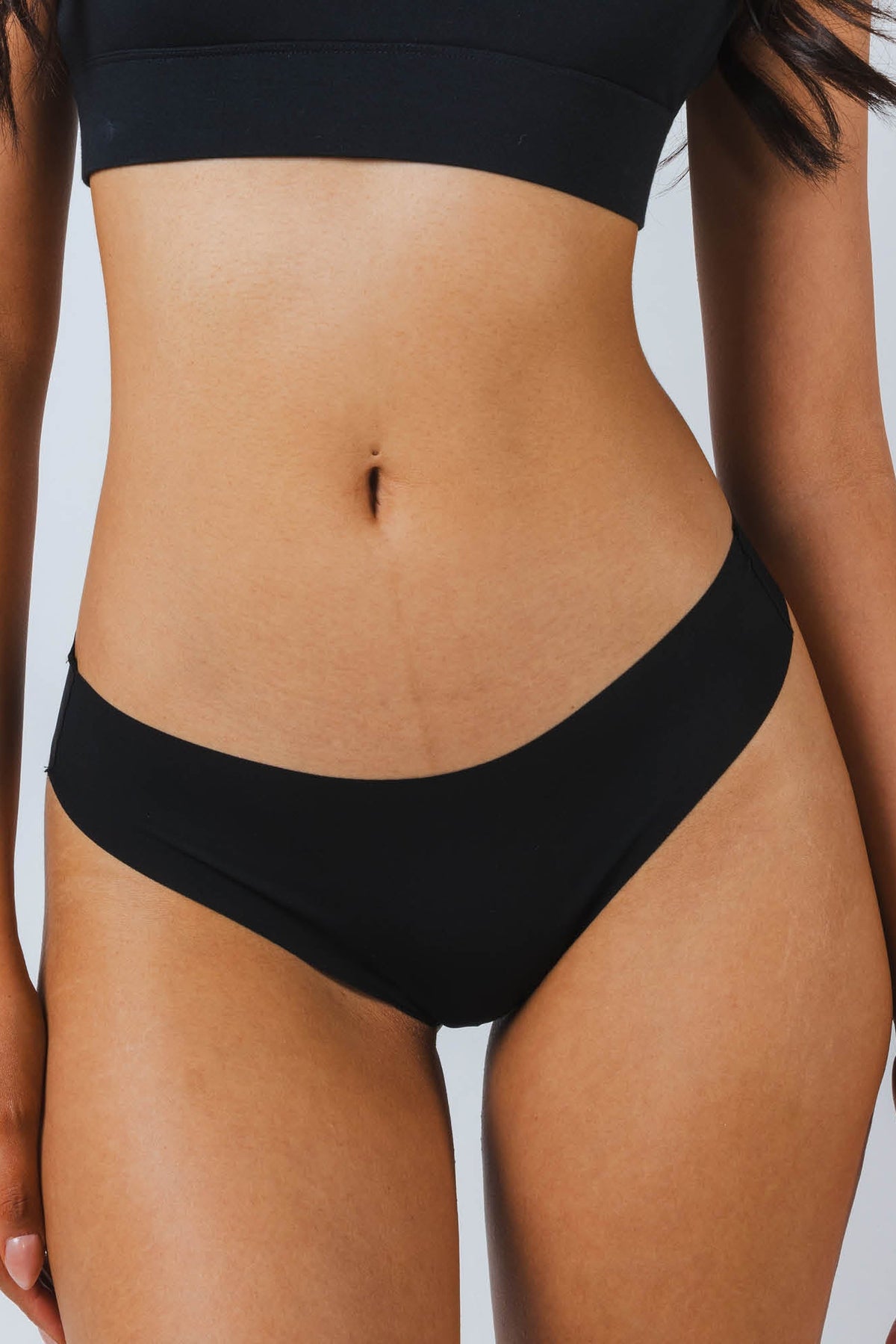The Threat Level Midnight | Black Seamless Thong - Shinesty