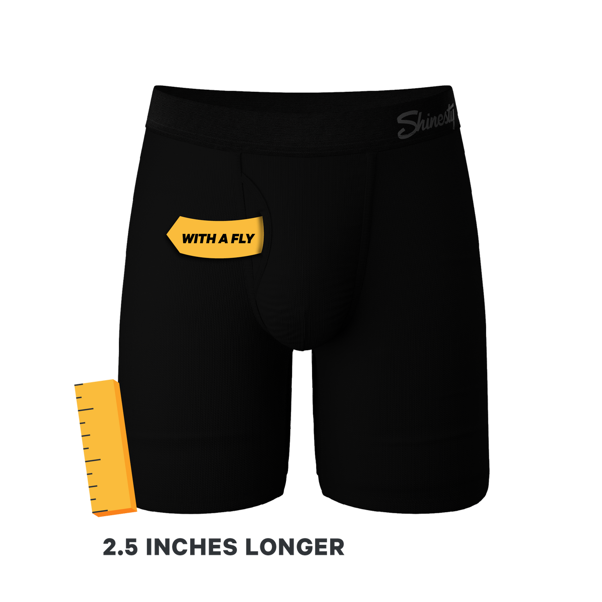 The Threat Level Midnight | Black Ball Hammock® Boxer - Long Leg - Shinesty
