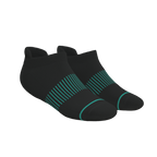 The Threat Level Midnight | Black Stay Weird Heel Hammock™ Ankle Socks - Shinesty