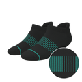The Threat Level Midnight | Black Stay Weird Heel Hammock™ Ankle Socks - Shinesty