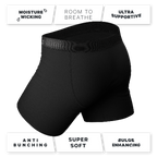 The Threat Level Midnight | Black Ball Hammock® Pouch Underwear With Fly 7 Pack - Shinesty