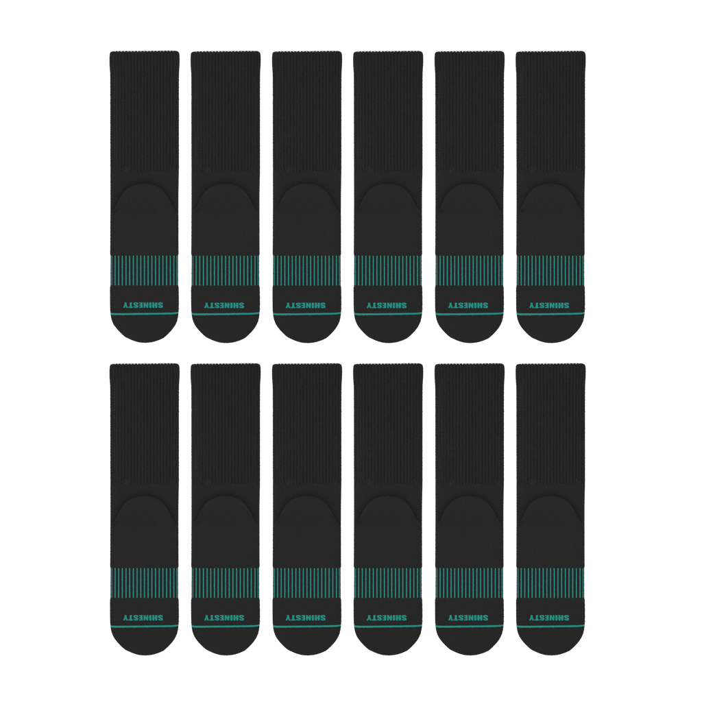 The Threat Level Midnight | Heel Hammock™ Crew Socks 12 Pack - Shinesty