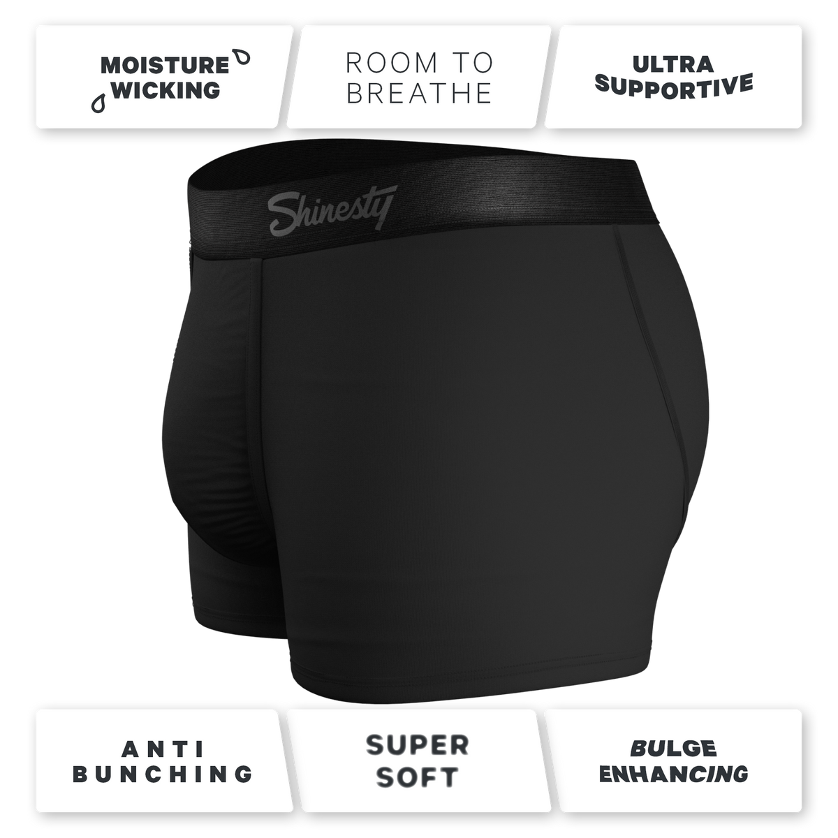 The Threat Level Midnight | Black Ball Hammock® Pouch Trunks Underwear 3 Pack - Shinesty
