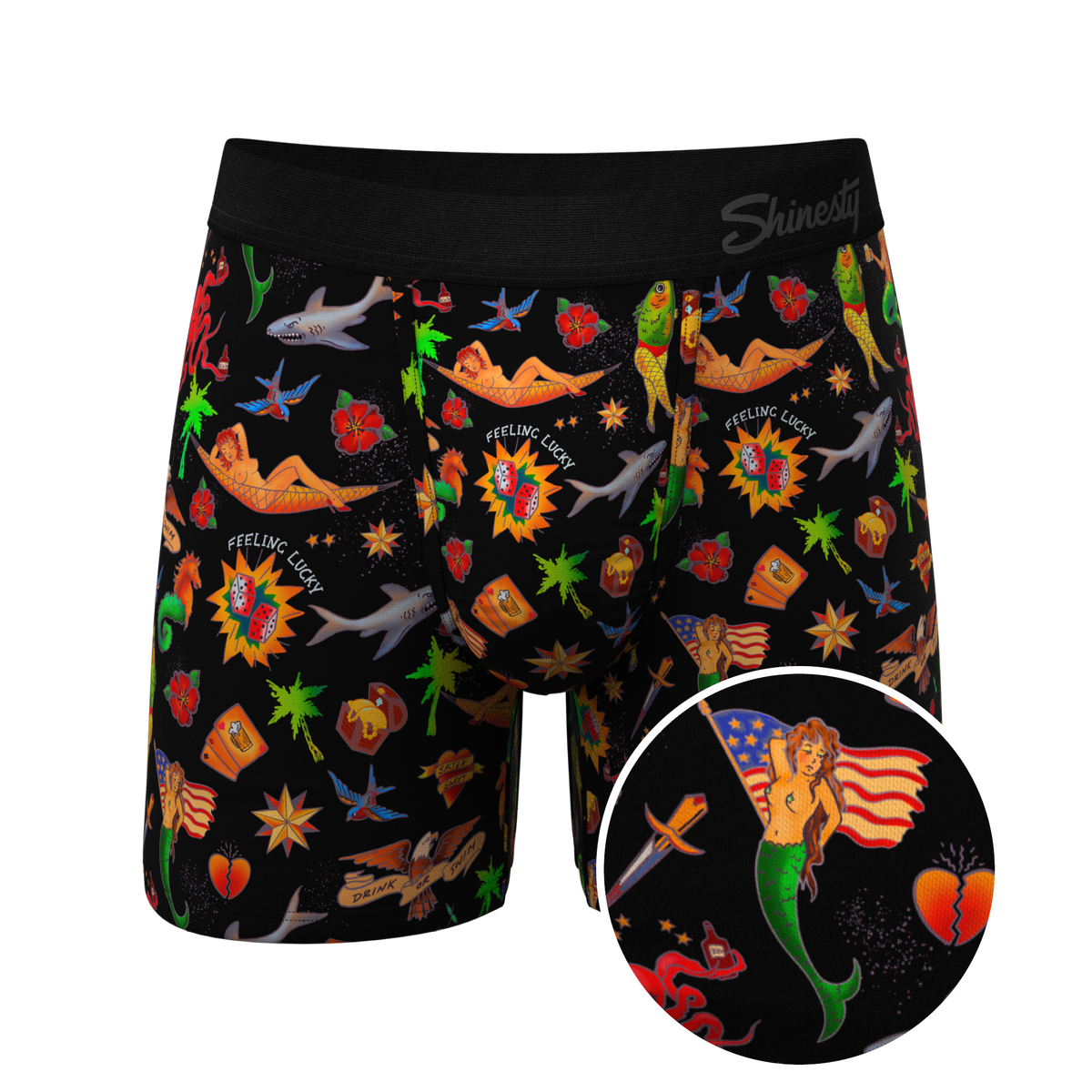 The Tight Ship | Sailor Tattoos Ball Hammock® Pouch Underwear - Shinesty
