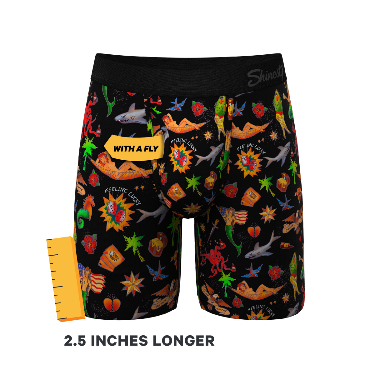 The Tight Ship | Sailor Tattoos Ball Hammock® Boxer - Long Leg - Shinesty