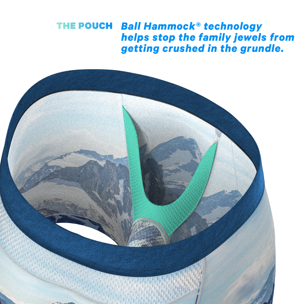 The Titlis Tip | Mountain paradICE™ Cooling Ball Hammock® Underwear - Shinesty