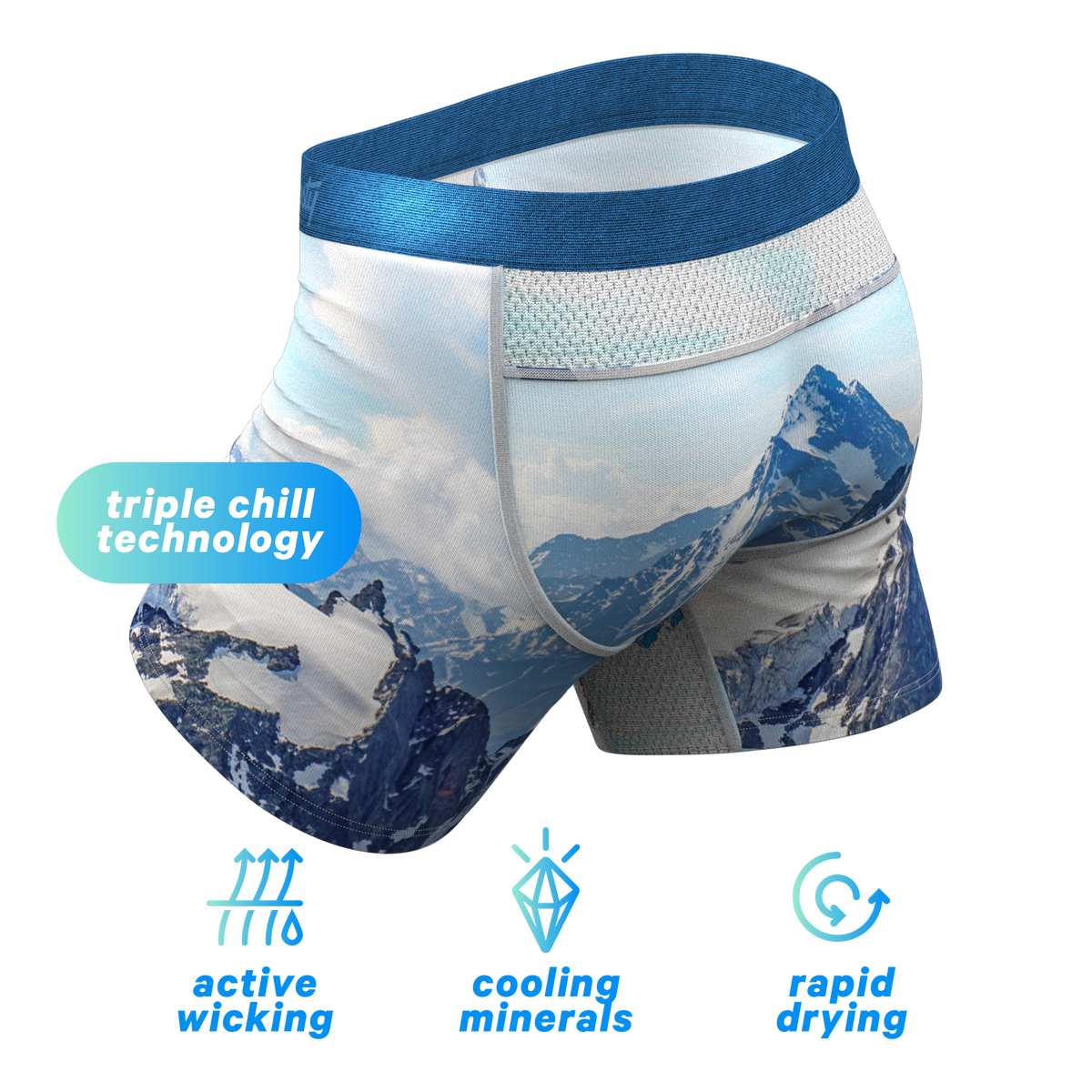 The Titlis Tip | Mountain paradICE™ Cooling Ball Hammock® Underwear - Shinesty