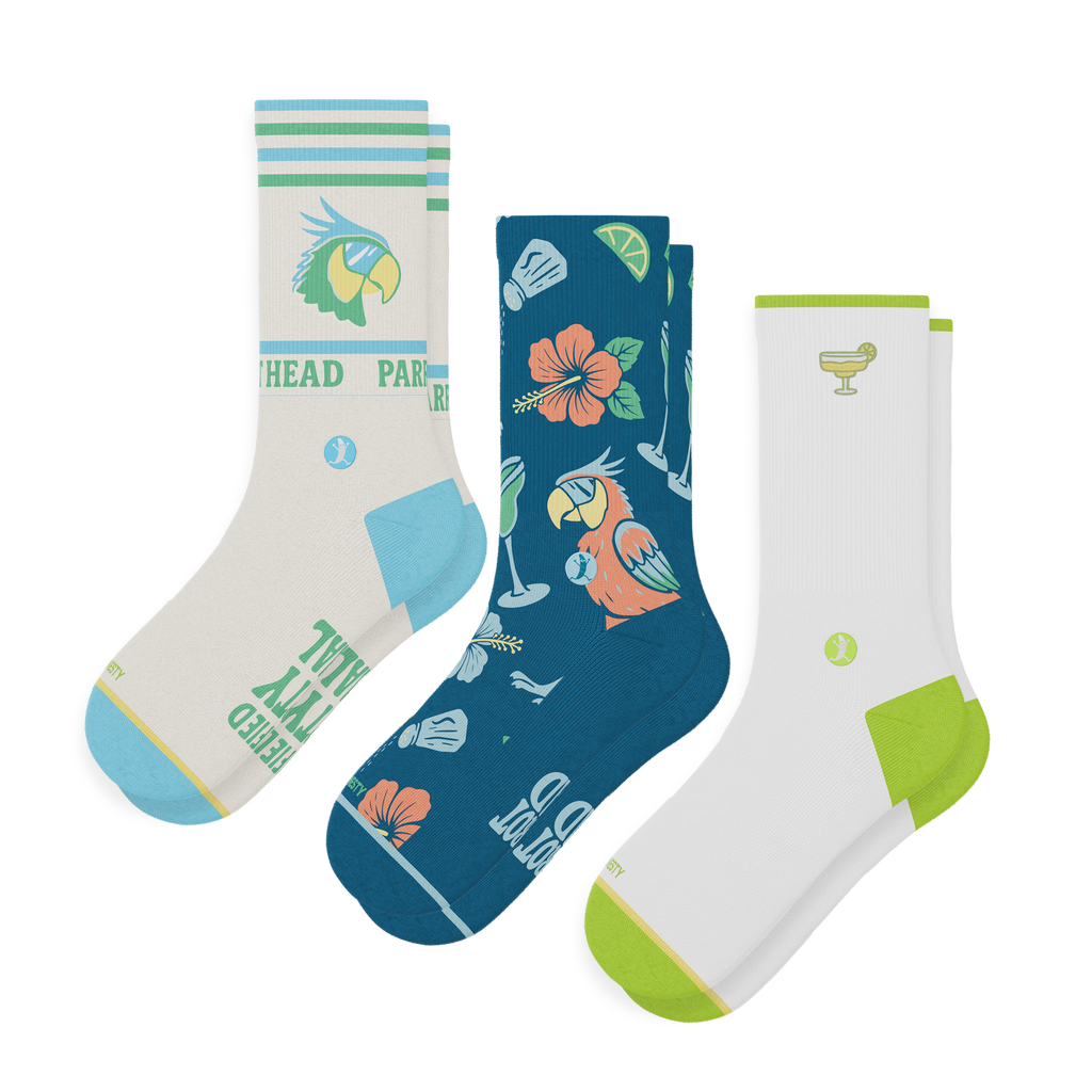 The Toes in the Sand | Heel Hammock™ Crew Socks 3 Pack - Shinesty