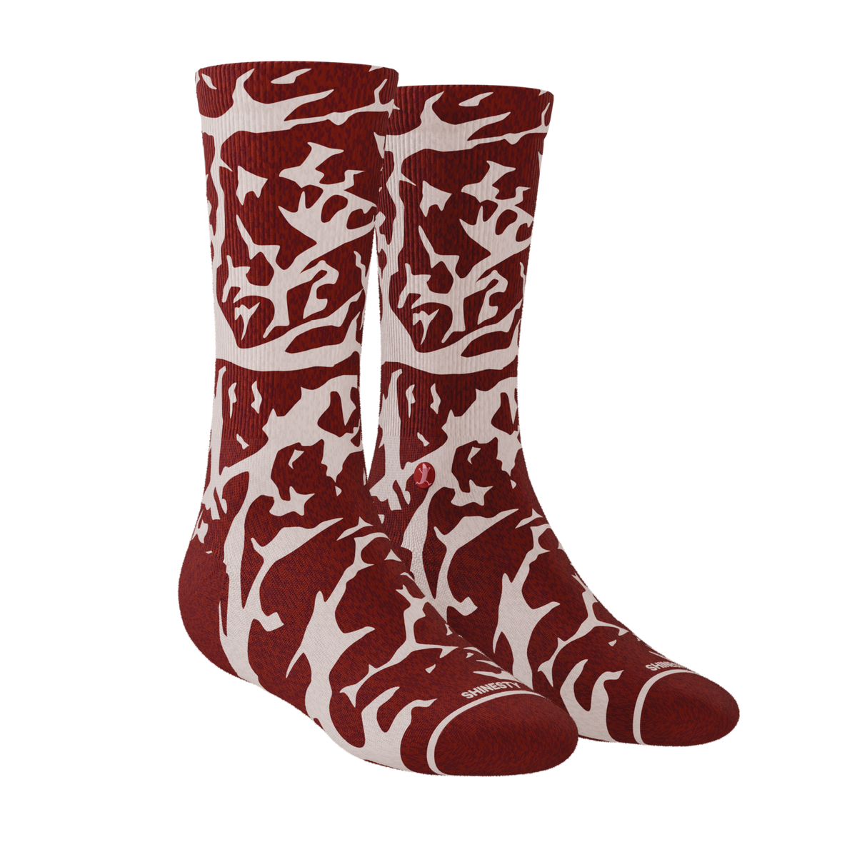 The Tomahawk | Marbled Meat Heel Hammock™ Crew Socks - Shinesty