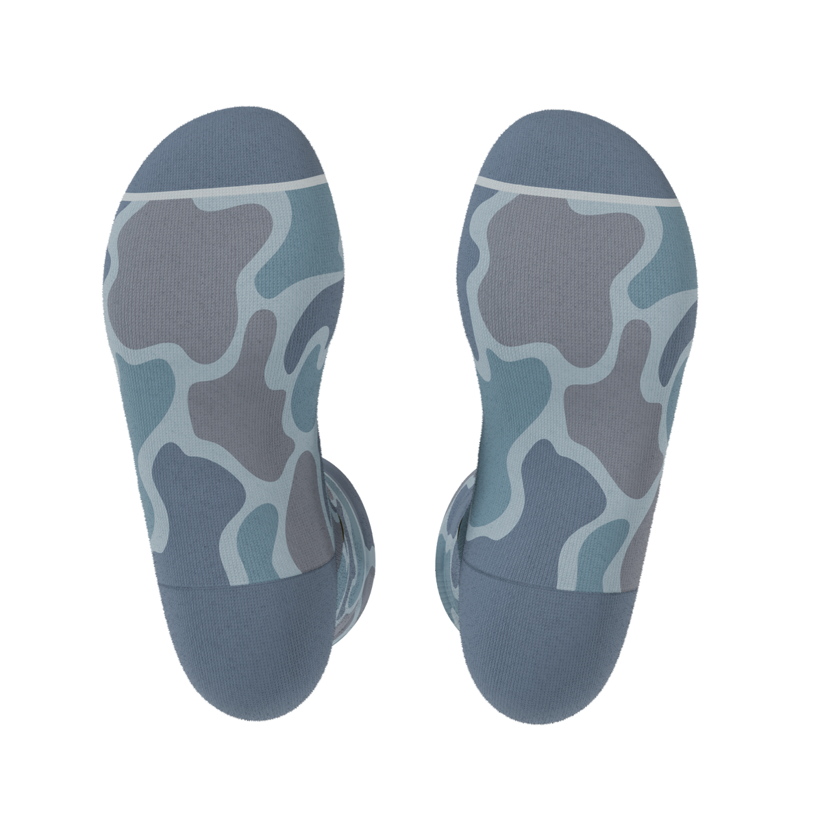 The Trail Runner | Tonal Grey Camoflauge Heel Hammock™ Crew Socks - Shinesty