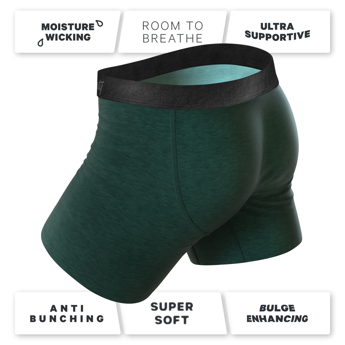 The Tree Falls | Forest Green Ball Hammock® Pouch Underwear - Shinesty