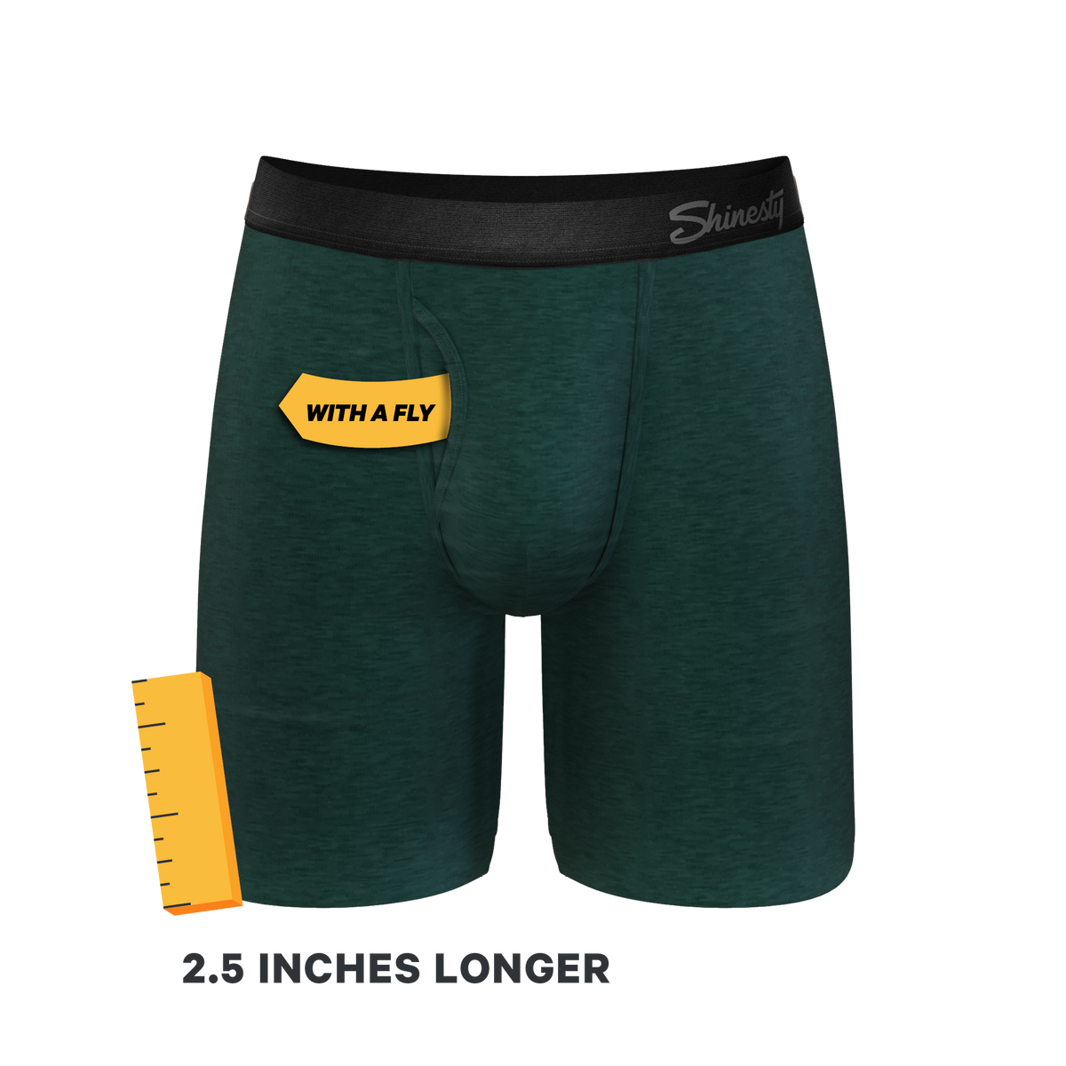 The Tree Falls | Forest Green Ball Hammock® Boxer - Long Leg - Shinesty