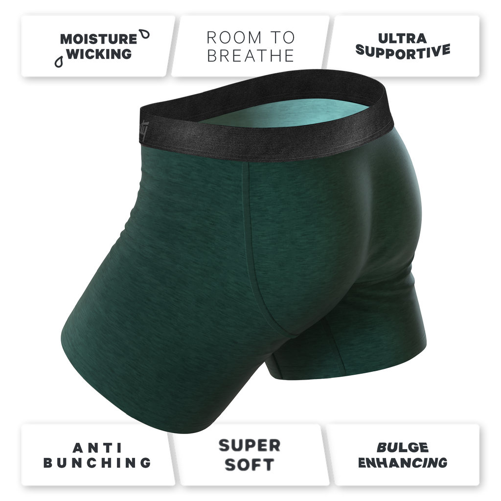 The Tree Falls | Forest Green Ball Hammock® Pouch Underwear With Fly - Shinesty