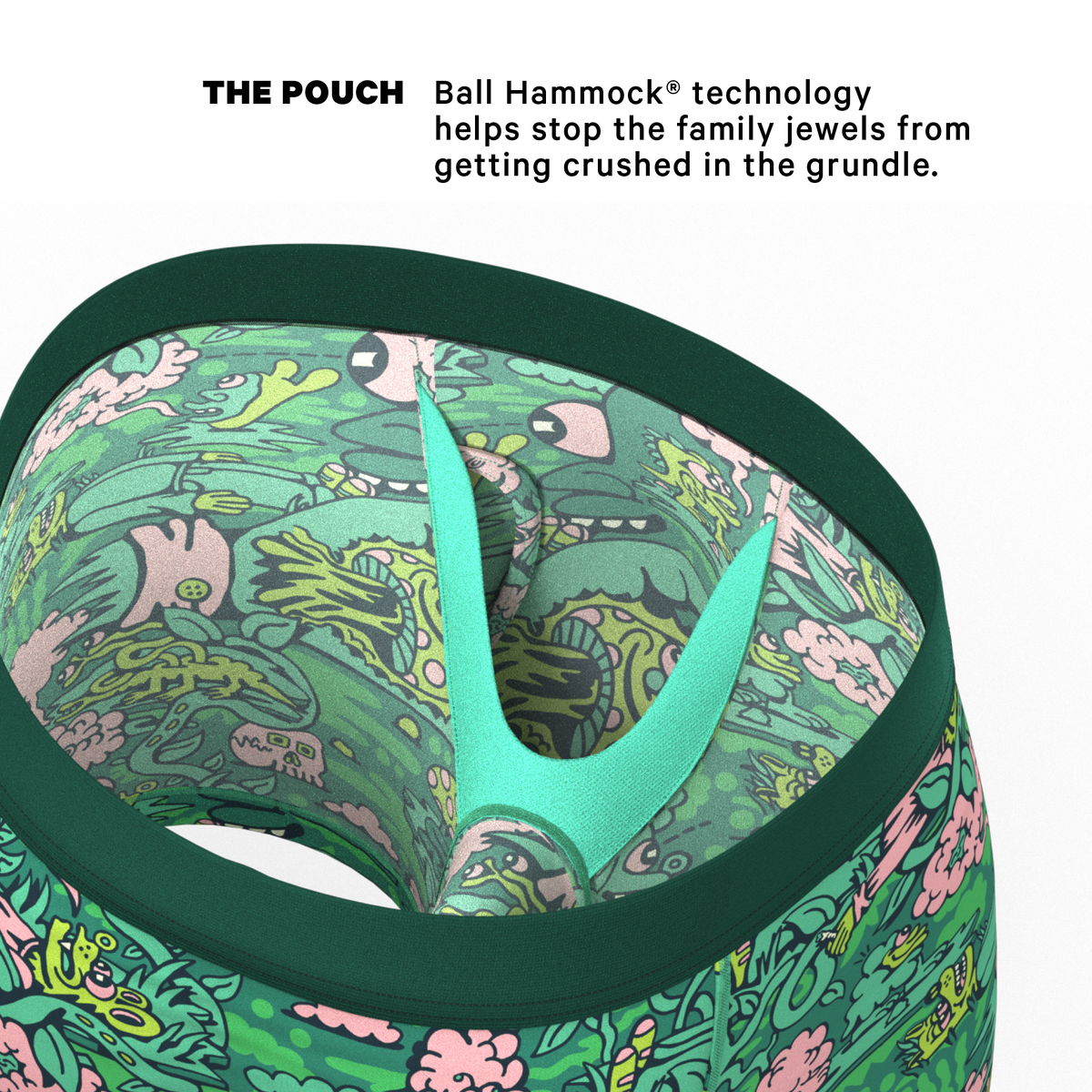 The Trees Say Hi | Shinesty x Killer Acid Ball Hammock® Pouch Underwear With Fly - Shinesty