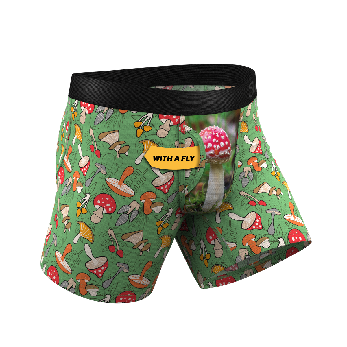 The Trip Advisor | Mushroom Ball Hammock® Pouch Underwear With Fly - Shinesty