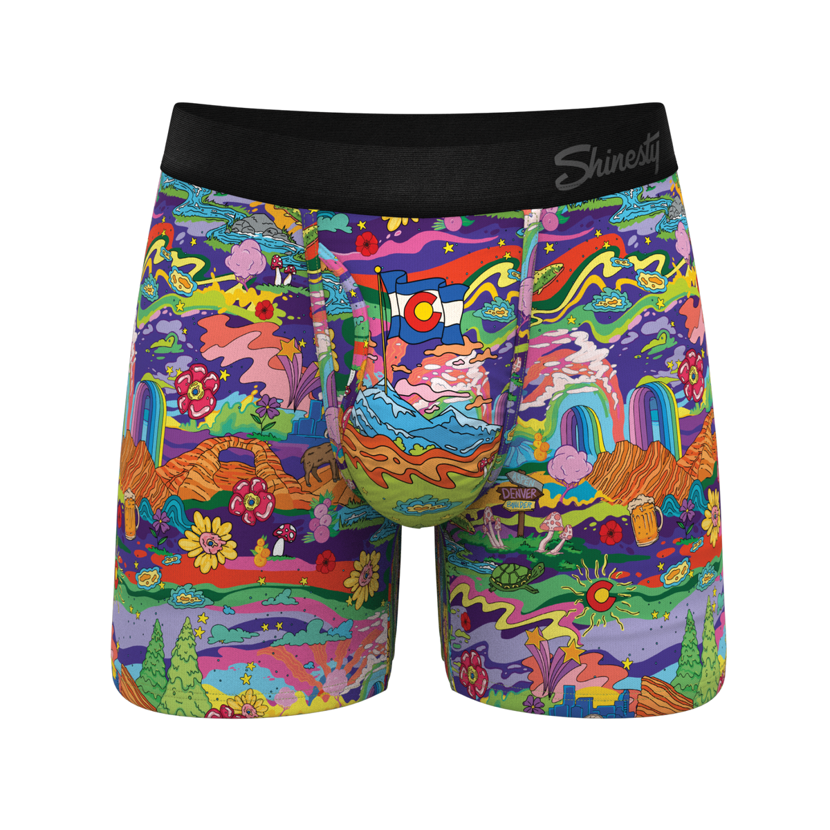 The Trippy Colorado | Trippy Colorado Ball Hammock® Pouch Underwear With Fly - Shinesty