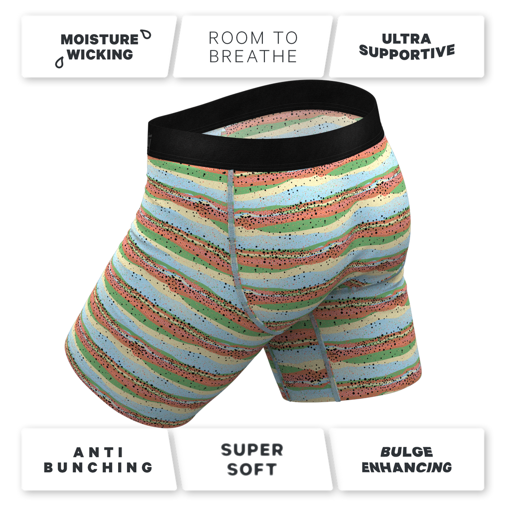 The Trout Of The Blue | Trout Skin Ball Hammock® Boxer - Long Leg - Shinesty