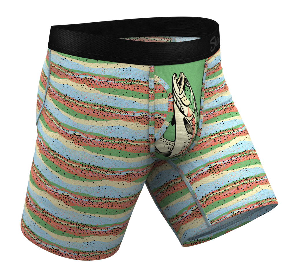 The Trout Of The Blue | Trout Skin Ball Hammock® Boxer - Long Leg - Shinesty