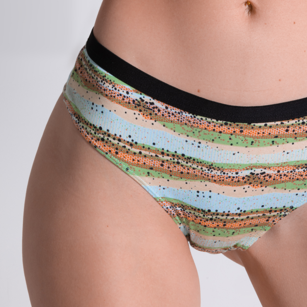 The Trout Of The Blue | Trout Skin Cheeky Underwear - Shinesty