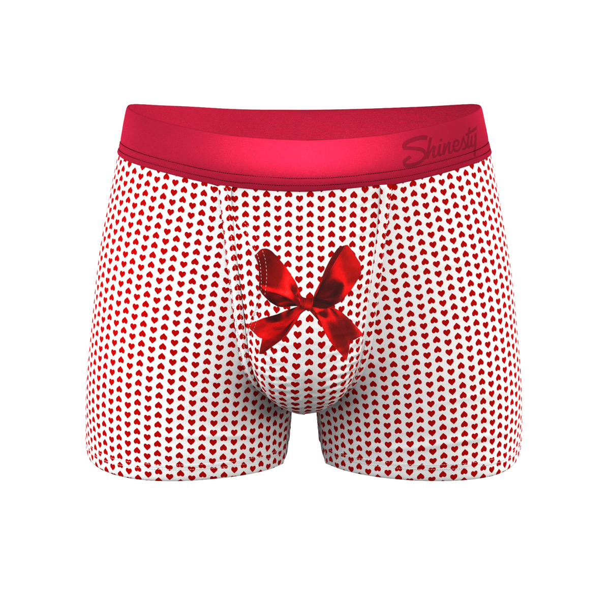 The Date Night | Valentine's Day Bow Ball Hammock® Pouch Trunks Underwear - Shinesty