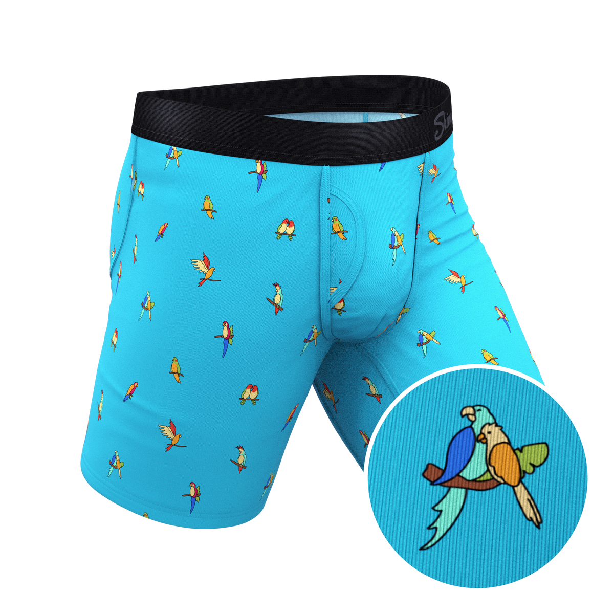 The Tweet Yourself | Parrot Ball Hammock® Boxer - Long Leg - Shinesty