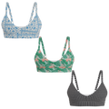 The Vacation Vices | Boob Hammock™ Plunge Bralette 3 Pack - Shinesty