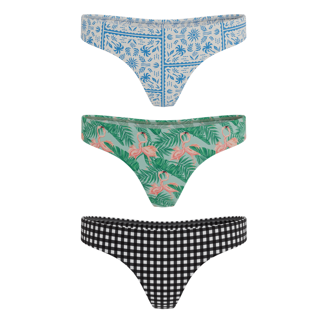 The Vacation Vices | MicroModal Thong 3 Pack - Shinesty
