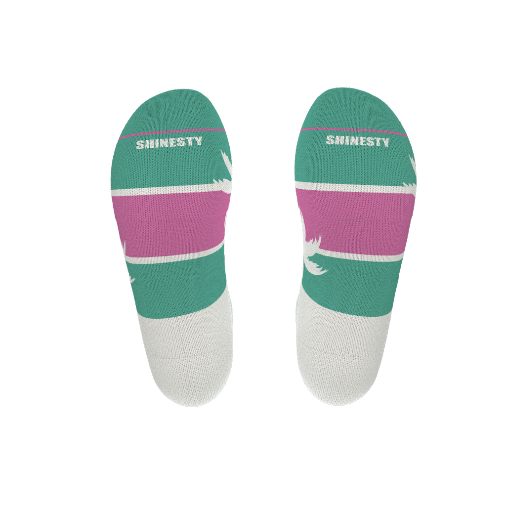 The Venice Beach | Palm Trees Heel Hammock™ Ankle Socks - Shinesty