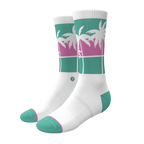 The Venice Beach | Palm Trees Heel Hammock™ Crew Socks - Shinesty