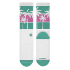 The Venice Beach | Palm Trees Heel Hammock™ Crew Socks - Shinesty