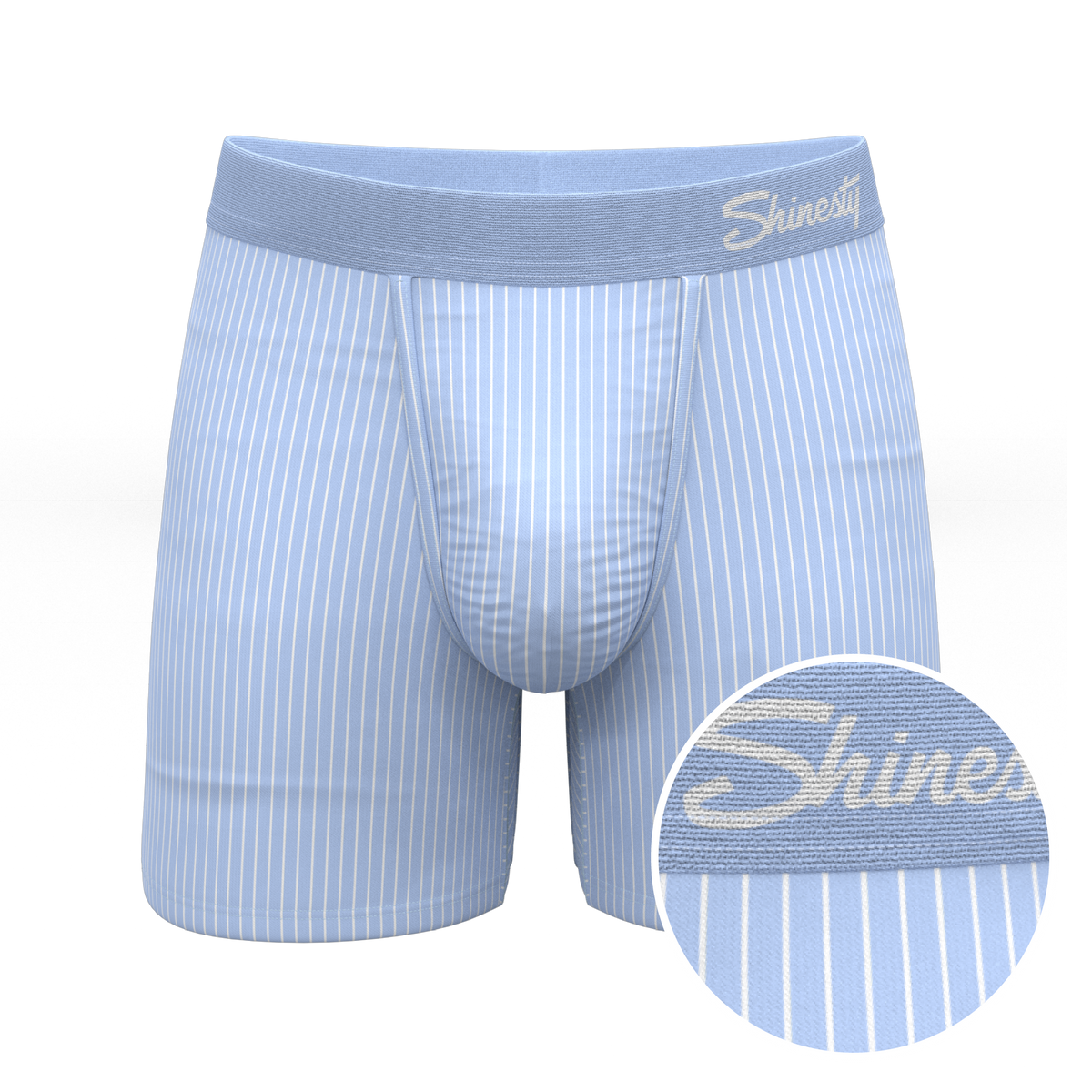 The Venus | Light Blue Stripe Ball Hammock® Pouch Underwear - Shinesty