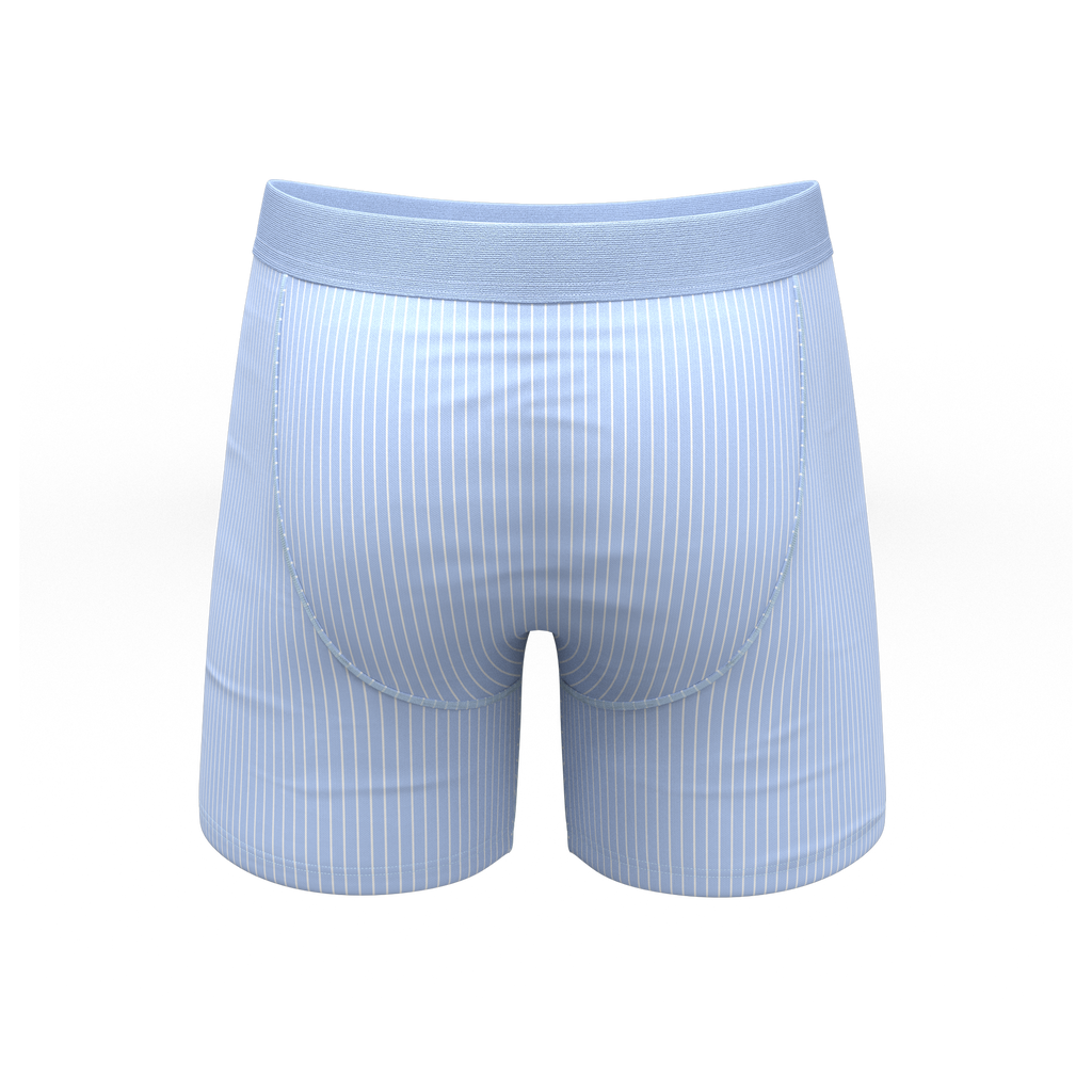 The Venus | Light Blue Stripe Ball Hammock® Pouch Underwear - Shinesty