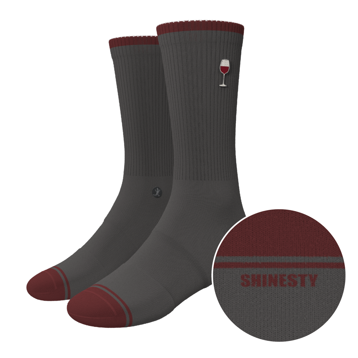 The Vino | Wine Heel Hammock™ Crew Socks - Shinesty