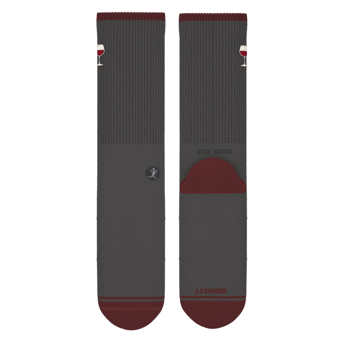 The Vino | Wine Heel Hammock™ Crew Socks - Shinesty