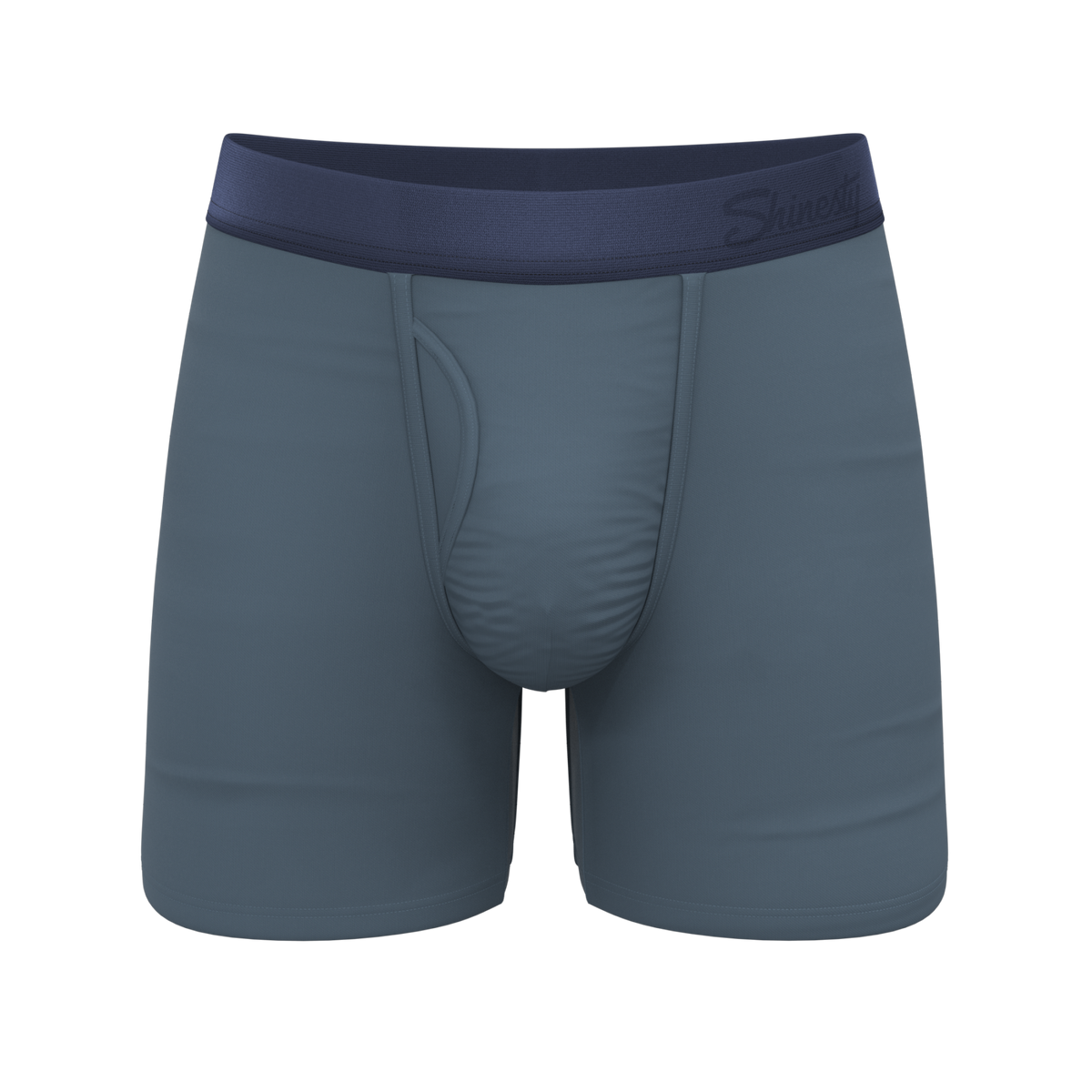 The Wake In The Lake | Tonal Teal Ball Hammock® Pouch Underwear With Fly - Shinesty