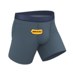 The Wake In The Lake | Tonal Teal Ball Hammock® Pouch Underwear With Fly - Shinesty