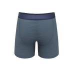The Wake In The Lake | Tonal Teal Ball Hammock® Pouch Underwear With Fly - Shinesty
