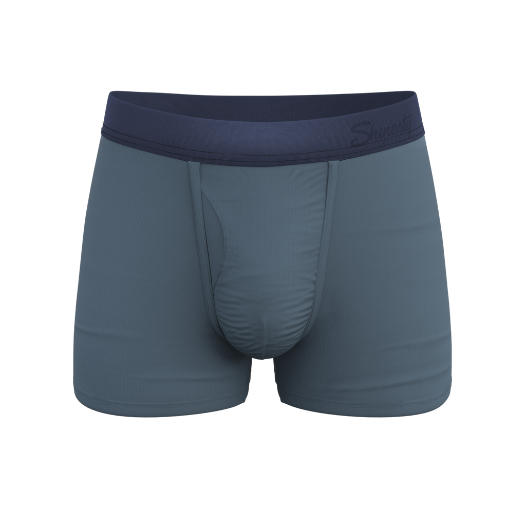 The Wake In The Lake | Tonal Teal Ball Hammock® Pouch Trunks Underwear - Shinesty