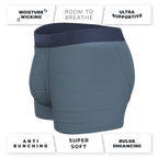 The Wake In The Lake | Tonal Teal Ball Hammock® Pouch Trunks Underwear - Shinesty