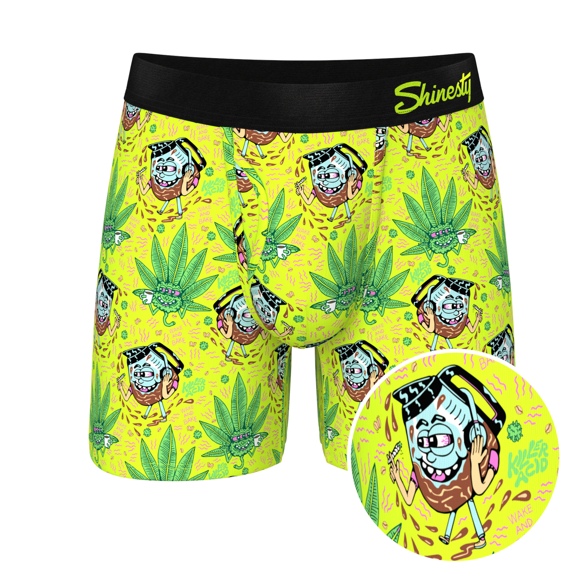 The Wake & Bake | Shinesty x Killer Acid Ball Hammock® Pouch Underwear With Fly - Shinesty