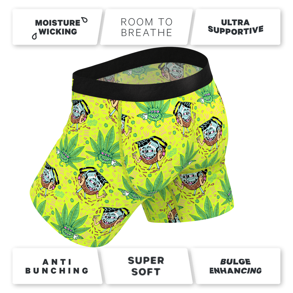 The Wake & Bake | Shinesty x Killer Acid Ball Hammock® Pouch Underwear With Fly - Shinesty