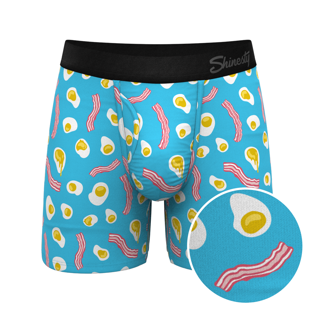 The Wakey Wakey | Eggs and Bacon Ball Hammock® Pouch Underwear With Fly - Shinesty