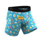 The Wakey Wakey | Eggs and Bacon Ball Hammock® Pouch Underwear With Fly - Shinesty