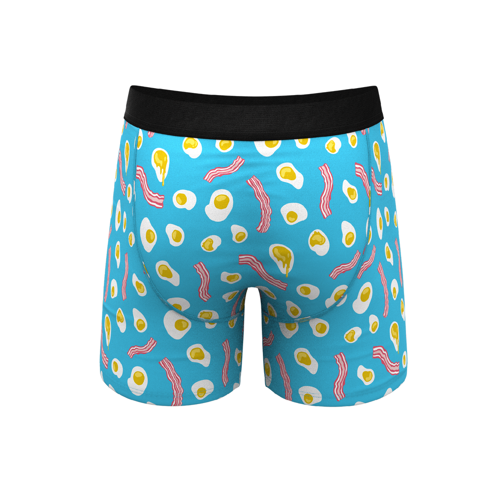 The Wakey Wakey | Eggs and Bacon Ball Hammock® Pouch Underwear With Fly - Shinesty