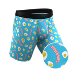 The Wakey Wakey | Eggs and Bacon Ball Hammock® Boxer - Long Leg - Shinesty