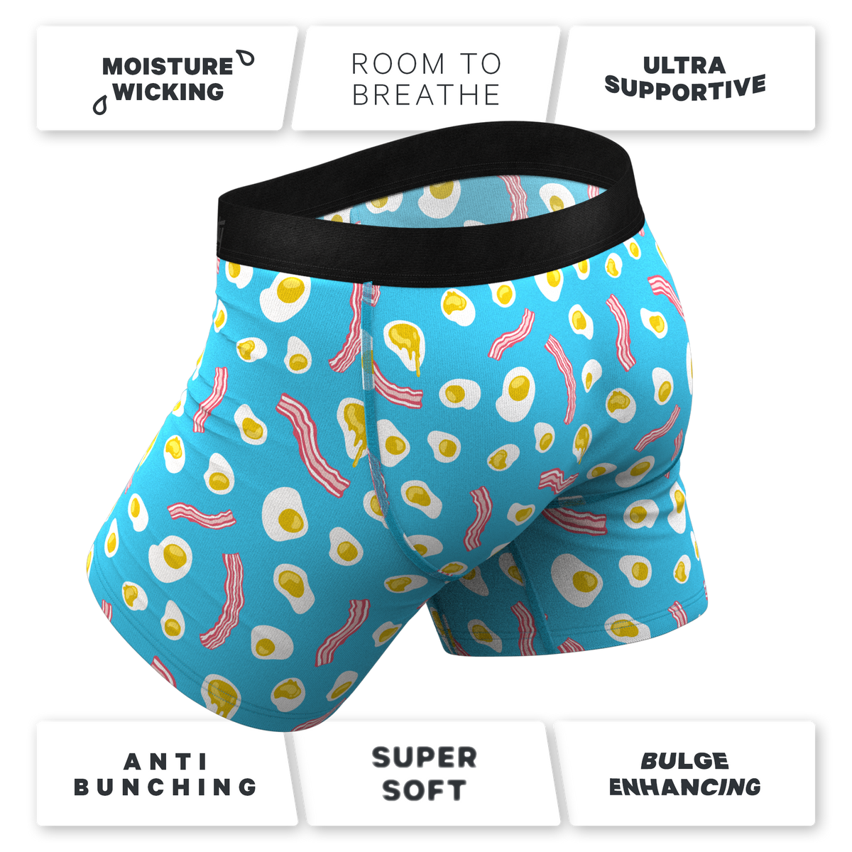 The Wakey Wakey | Eggs and Bacon Ball Hammock® Pouch Underwear - Shinesty