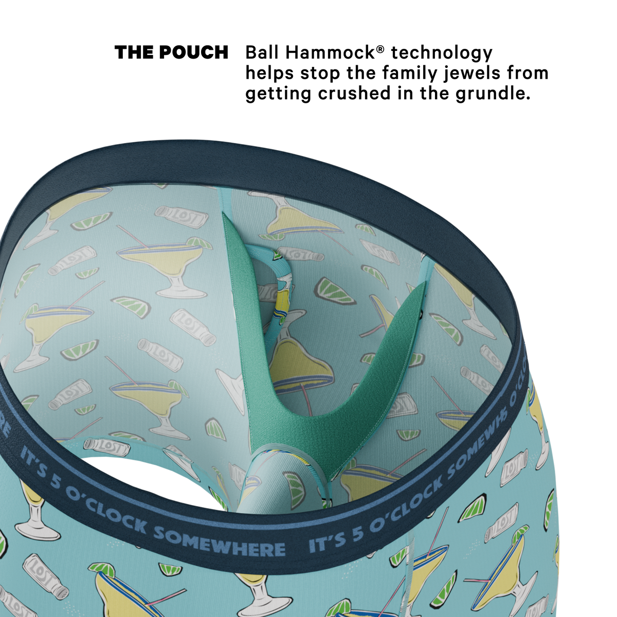 The Wasting Away | Shinesty x Margaritaville® Ball Hammock® Pouch Underwear With Fly - Shinesty